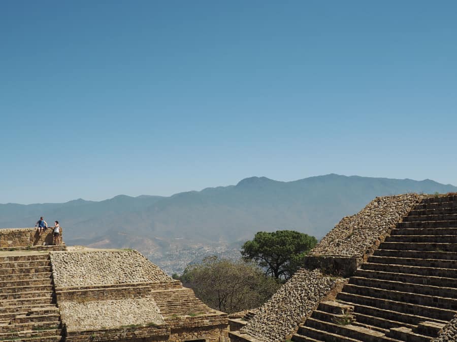 Monte Albán archaeological site: The stairs were created to be very steep in order for people to crawl in submission to their God's. Even for short people now, there is still a little bit of that! | via Autumn All Along