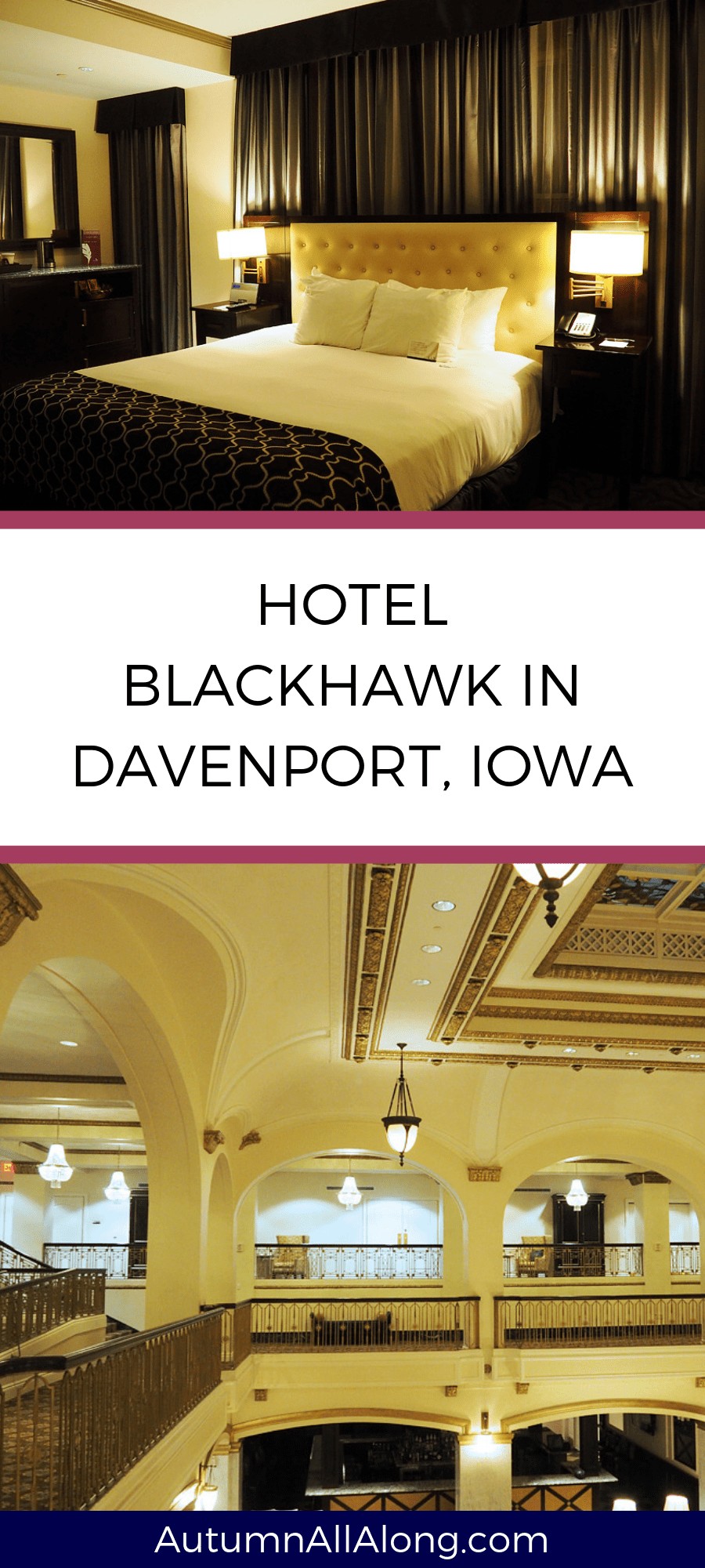 Hotel Blackhawk is a historic hotel in Davenport, Iowa. If you're a fan of classic movie stars, this is definitely one you have to visit. | via Autumn All Along