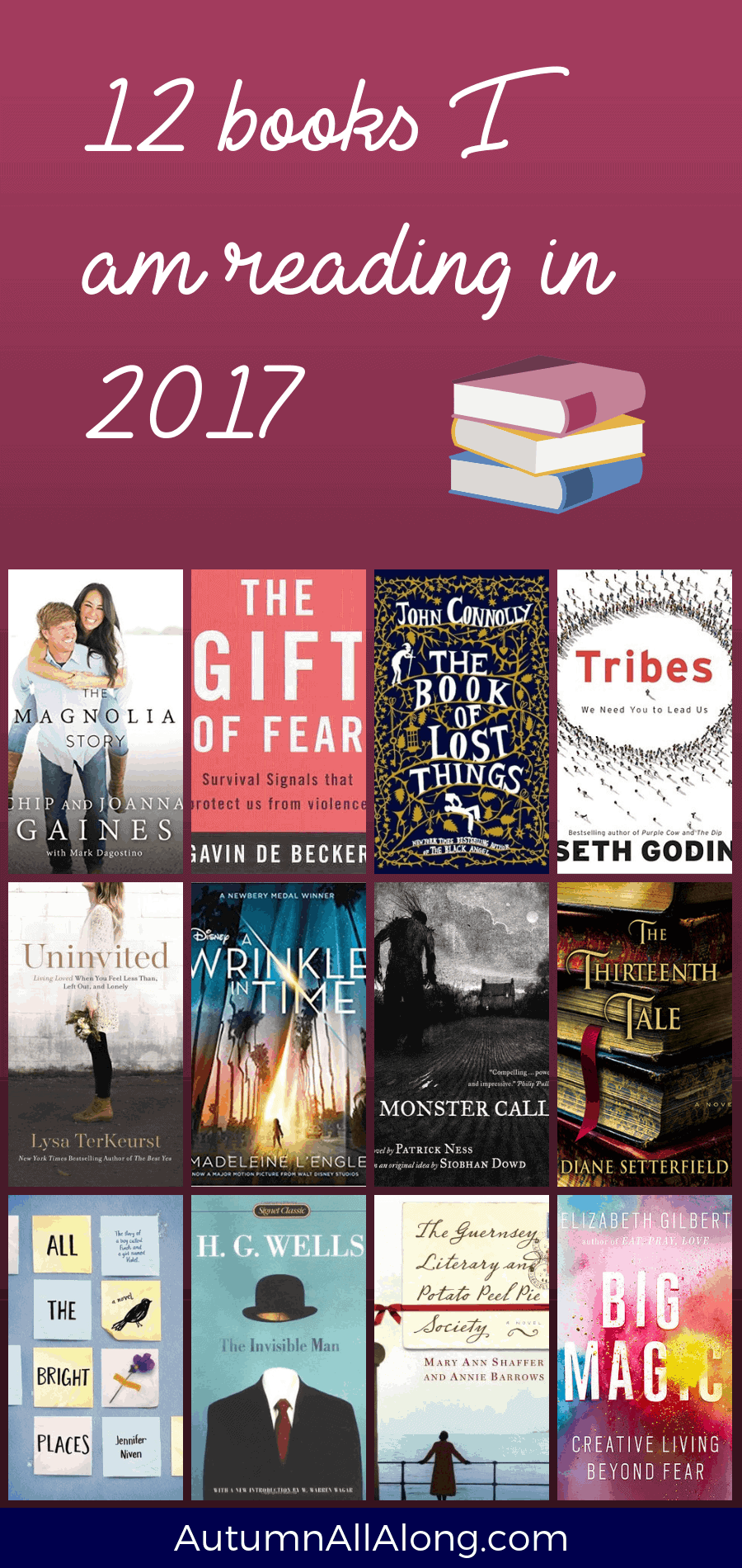 I'm reading one of these books every month of the year until I'm finished. Such a great list!! Pin now, read later. | via Autumn All Along