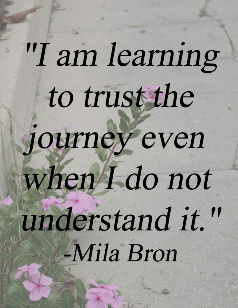 "I am learning to trust the journey even when I do not understand it." | via Autumn All Along