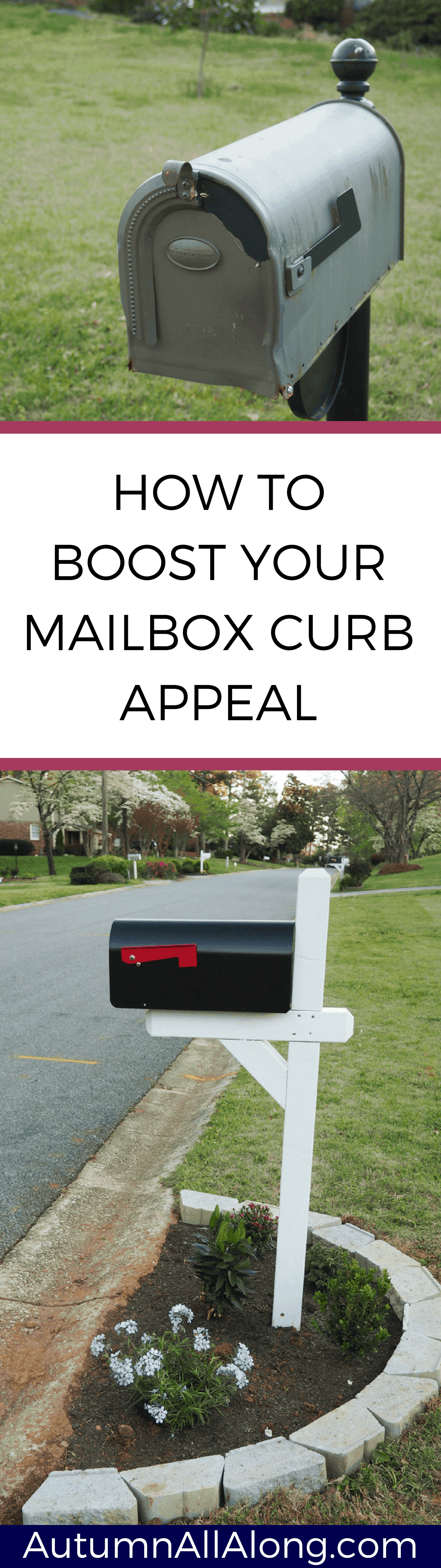 Easy to follow instructions on how to create a beautiful mailbox garden with pictures. | via Autumn All Along
