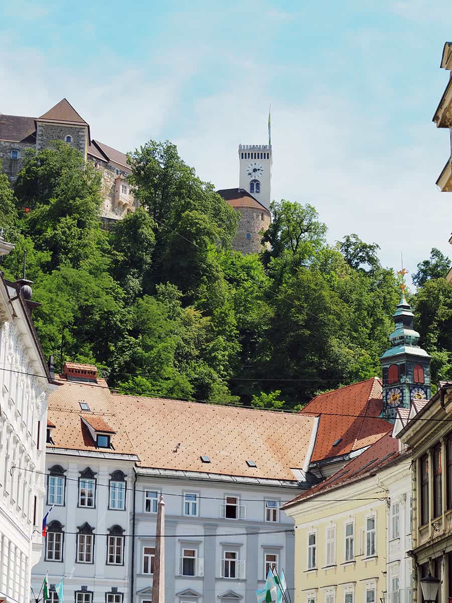 A view of Ljubljana Castle overlooking the capitol city in Slovenia.. | via Autumn All Along