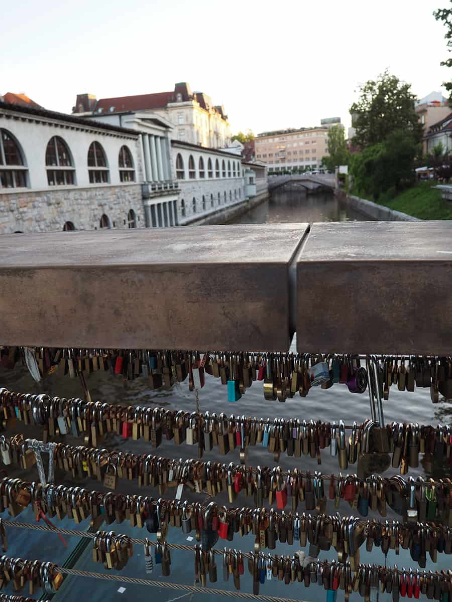 The view from Butcher's Bridge in Ljubljana, Slovenia. | via Autumn All Along