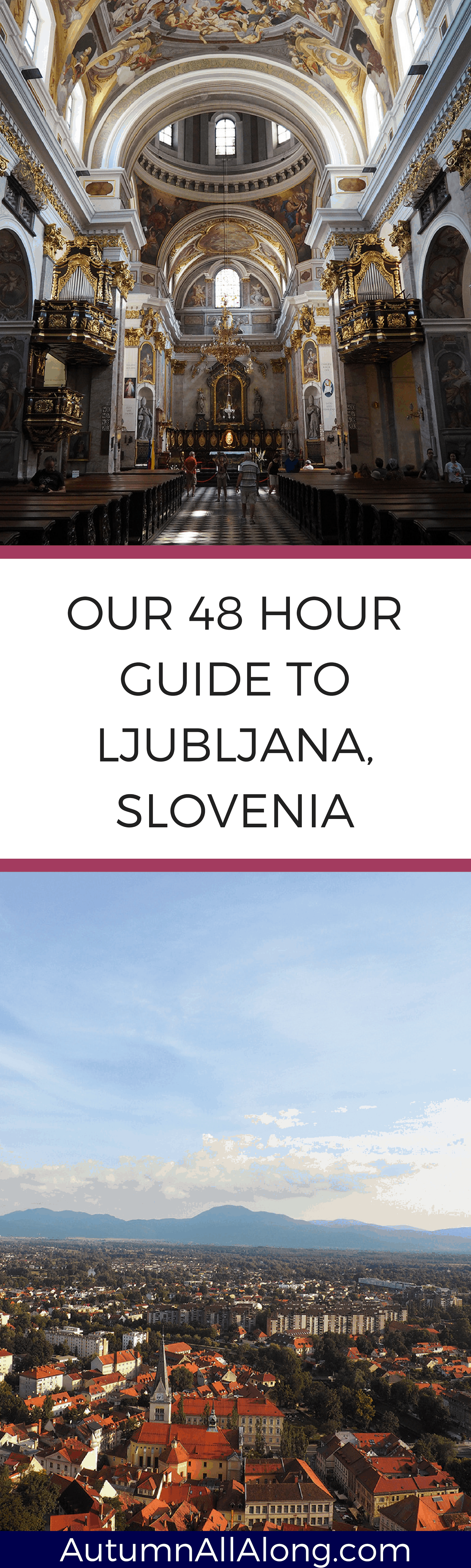Out of all of the places we've traveled, we found Ljubljana, Slovenia to be our favorite. Here is our 48 hour guide to hotels, restaurants, and activities to do around Slovenia's capitol. | via Autumn All Along