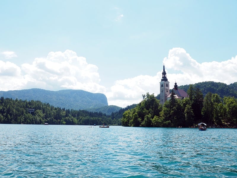 The island on Lake Bled is small, but has a surprisingly large amount of culture to experience. | via Autumn All Along