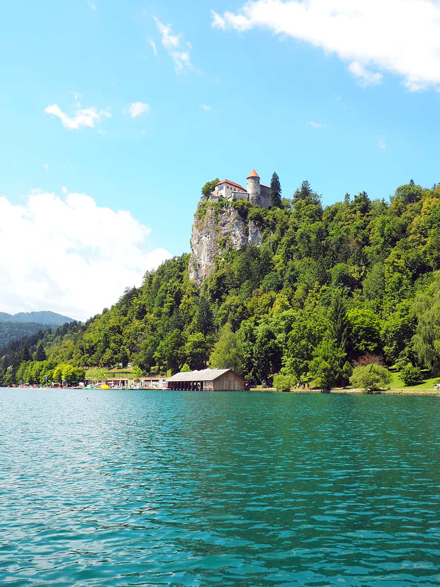 Lake Bled is in the resort town of Bled, Slovenia at the foot of the Julian Alps with views of Bled Castle. | via Autumn All Along