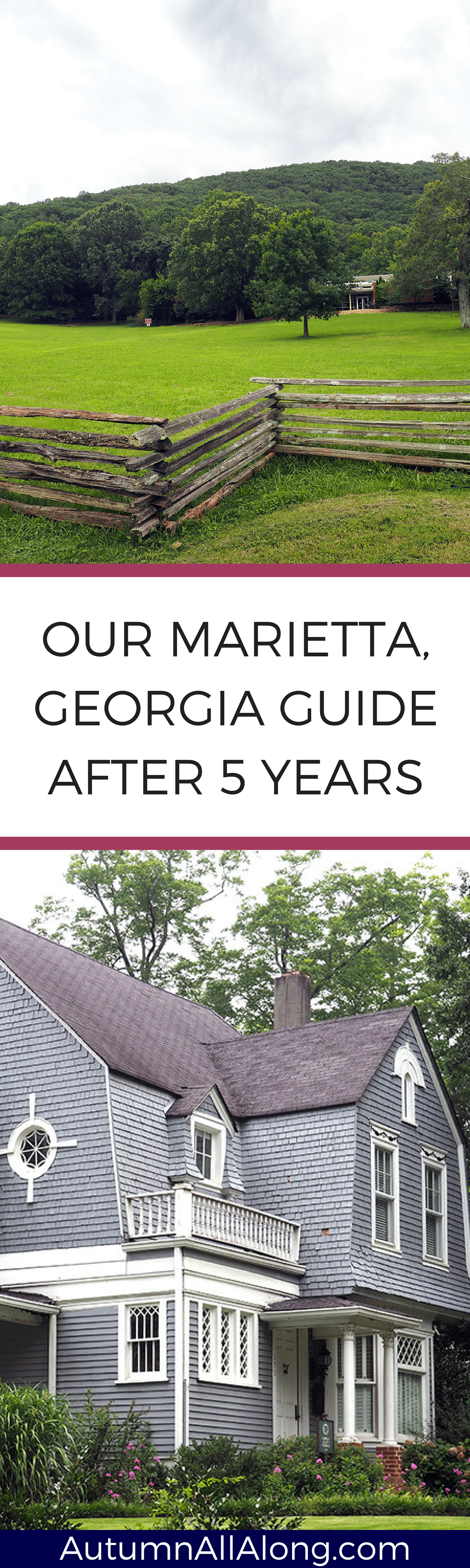 Our 5 years living in Marietta, Georgia, this is my guide to some of my favorite places to see, visit, and restaurants to go to. | via Autumn All Along