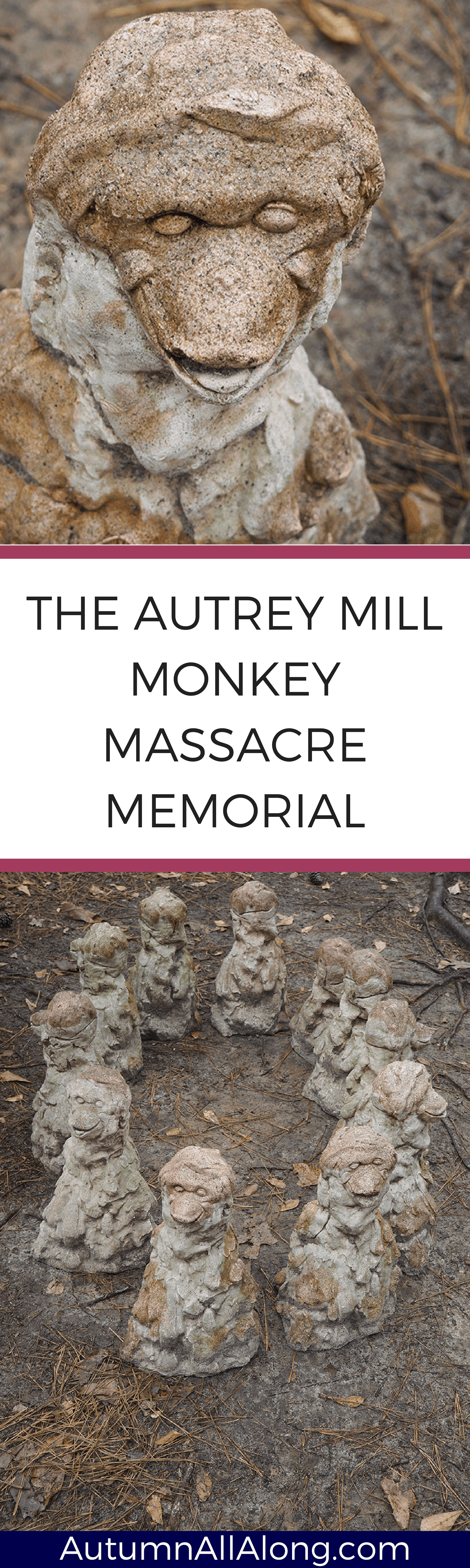 A little guide for the Autrey Mill monkey massacre memorial trail in Georgia | via Autumn All Along