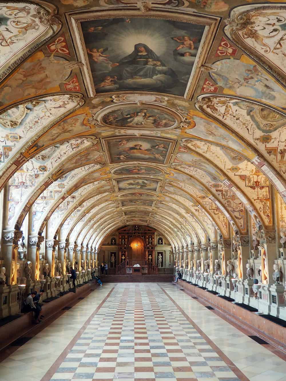 The Munich Residenz in Germany is has 10 court yards and 130 rooms open to the public. Opening in the 1300s, it is still available for tour even showing damage from World War 2. | via Autumn All Along