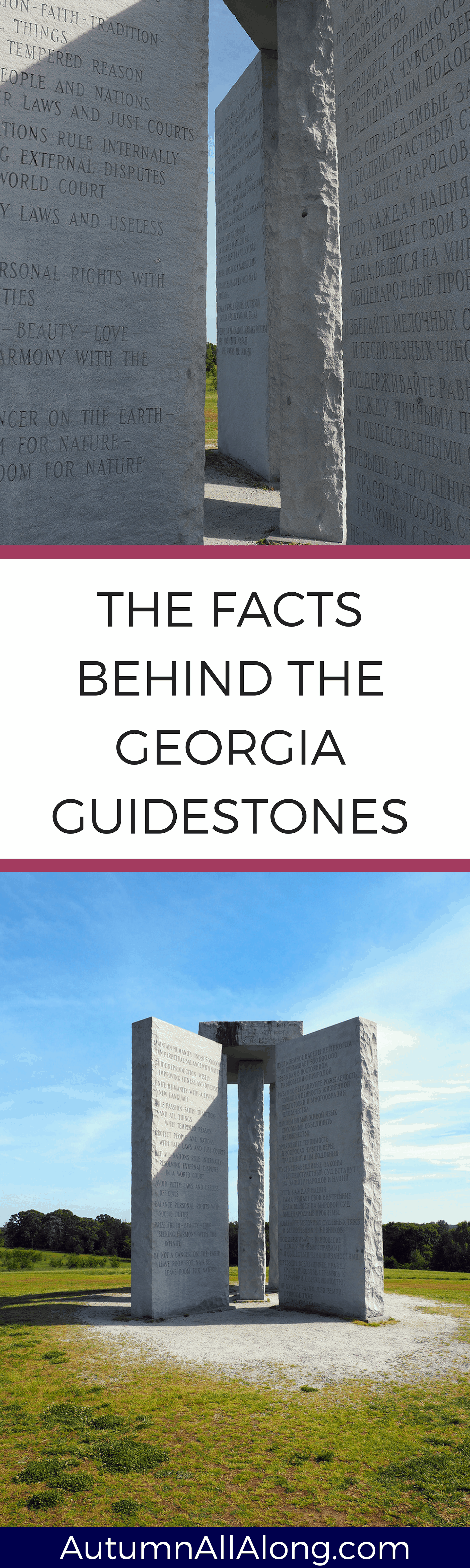 the Georgia Guidestones located in Elberton, Georgia are shrouded in mystery. | via Autumn All Along