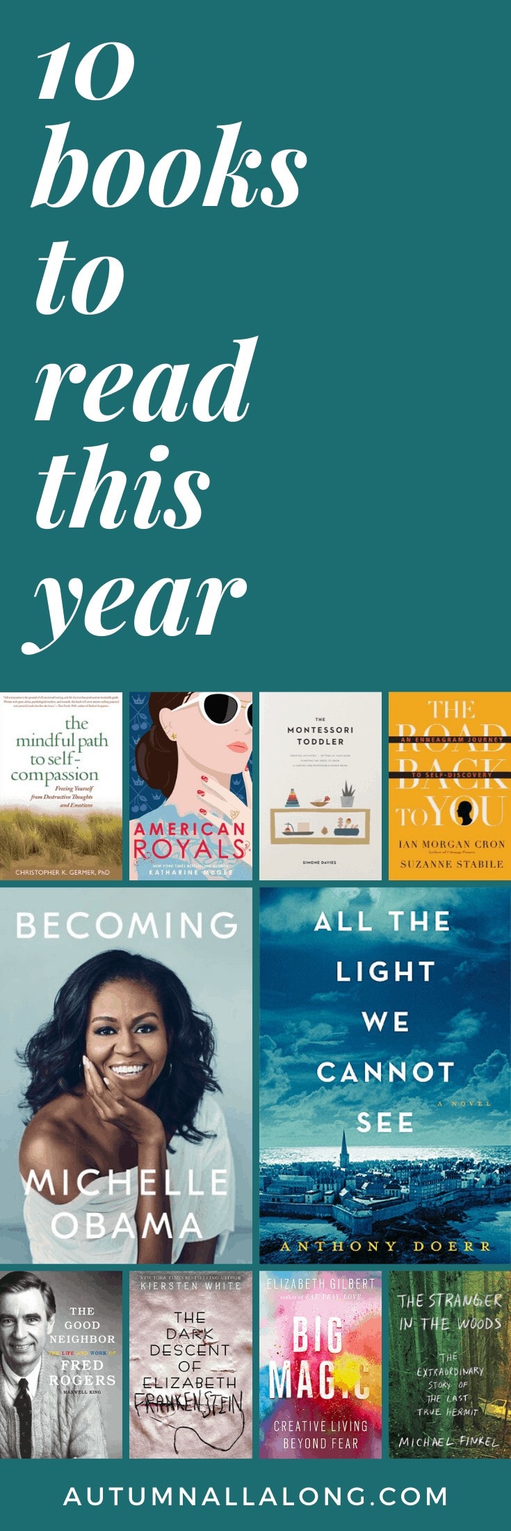 10 books to read this year. | via Autumn All Along