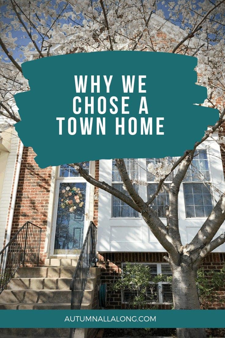 This is why we chose to buy a town home for our second home over a single family home. | via Autumn All Along