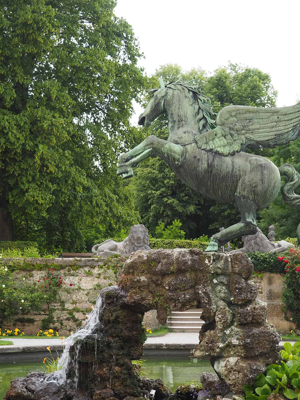 Mirabell Palace was constructed in the 1600s. The palace's gardens were filmed multiple times in The Sound of Music and the surrounding gardens have a lot of sculptures represented from mythology. | via Autumn All Along
