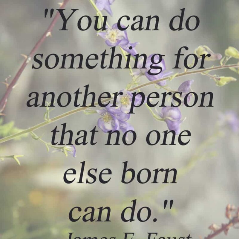 "You can do something for another person that no one else born can do." - James E. Faust"The things you are passionate about are not random, they are your calling." - Fabienne Fredrickson | via Autumn All Along