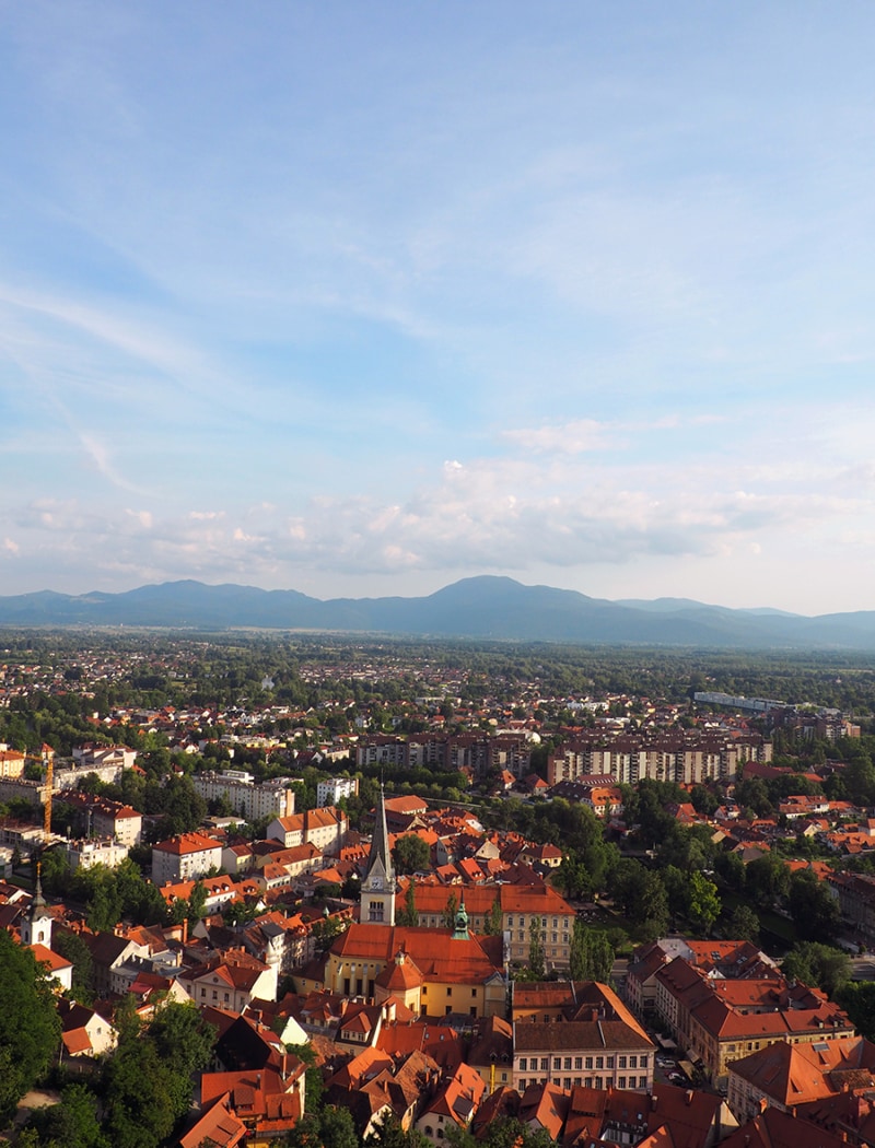 A view from Ljubljana Castle overlooking the capitol city in Slovenia. | via Autumn All Along