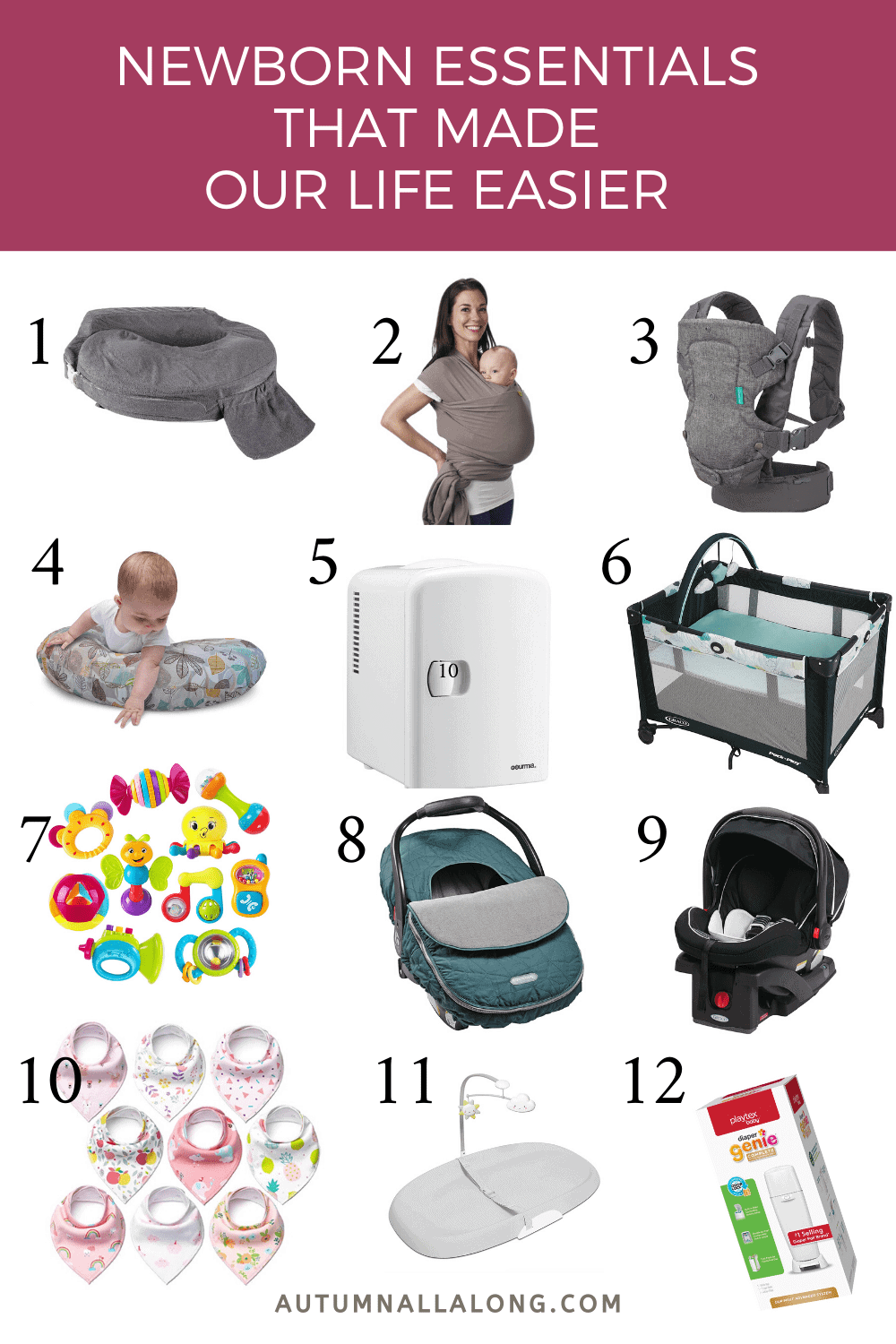 These newborn essentials have made life so much easier for us! They also make affordable baby shower gifts! | via Autumn All Along